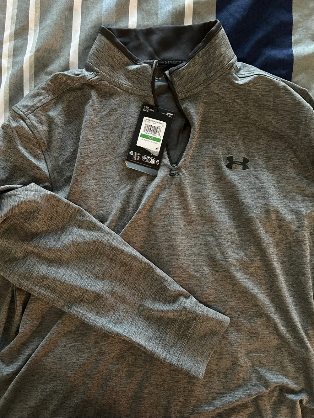 Under Armour Men's Gray Heather 1/4 Zip Pullover